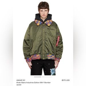 Awake NY x Alpha Industries Edition MA-1 Bomber Jacket